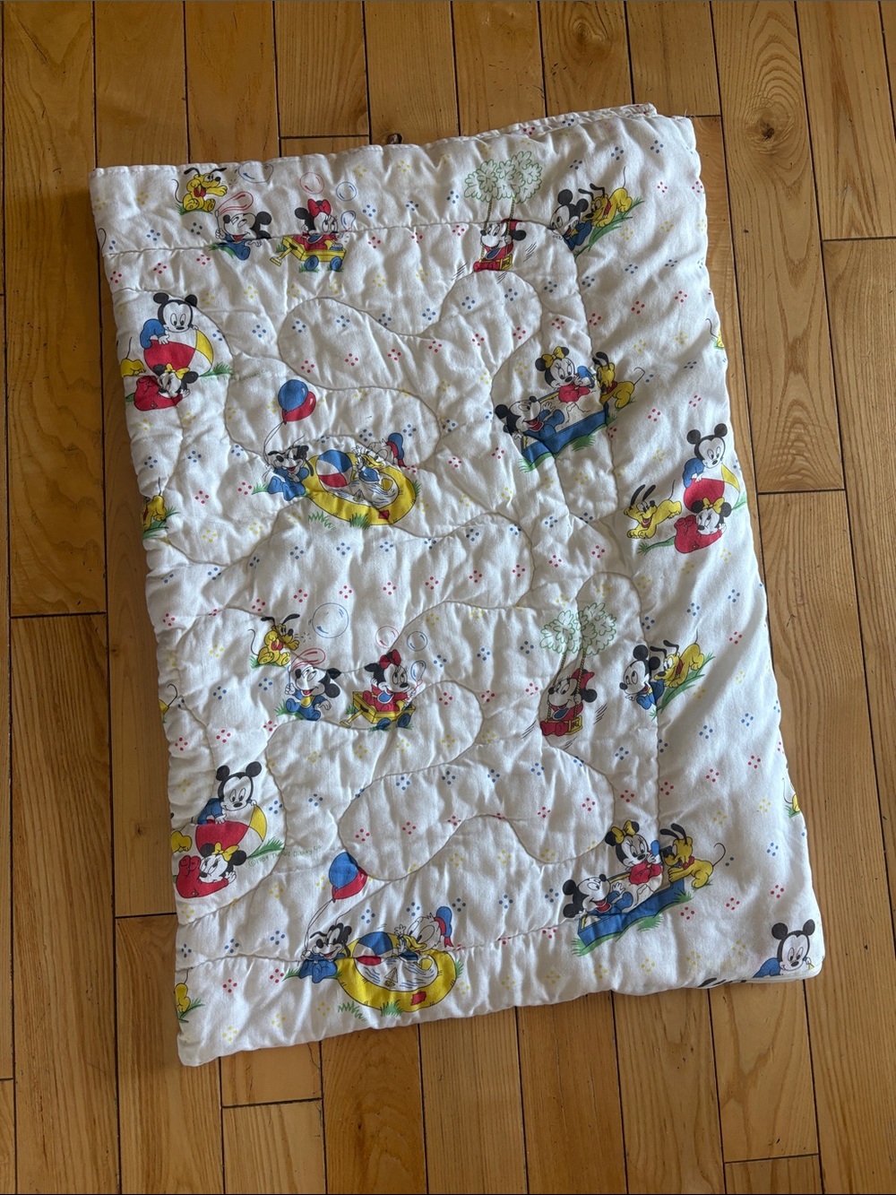 Disney Vintage Baby Mickey & Friends Quilted Blanket/Nap Sack